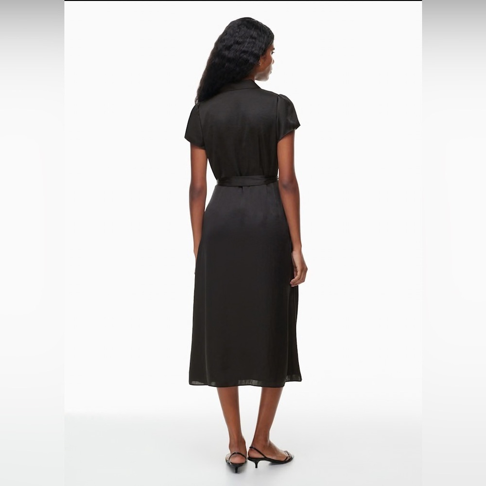 NEW Aritzia Wilfred Shirt Satin Button-up Shirt Dress - Picture 5 of 13